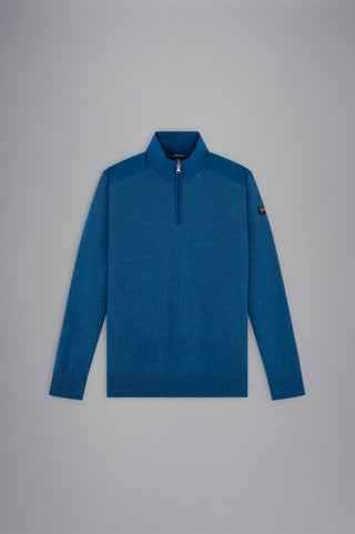 Paul & Shark - Col zip de laine avec appliqués de nylon - LE CAPITAINE D'A BORD