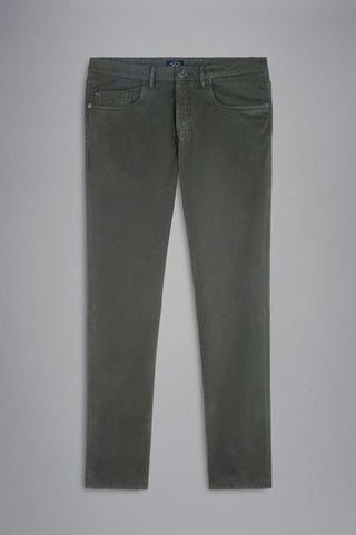 Paul & Shark - Pantalons 5 poches de coton Compact Satin - LE CAPITAINE D'A BORD