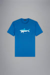 Paul & Shark - T-shirt manches courtes de coton Blue Silver Corvette "par Bixio" - LE CAPITAINE D'A BORD