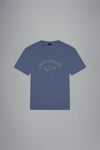 Paul & Shark - T-shirt manches courtes de coton logo doré - LE CAPITAINE D'A BORD