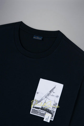 Paul & Shark - T-shirt manches courtes de coton voilier - LE CAPITAINE D'A BORD