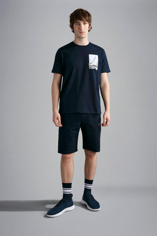 Paul & Shark - T-shirt manches courtes de coton voilier - LE CAPITAINE D'A BORD