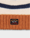 Paul & Shark - Tuque de laine rayée avec badge Fisherman - LE CAPITAINE D'A BORD