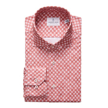  Emanuel Berg - Byron - Chemise manches longues à motifs Albini 4Flex - Modern Fit - Brick