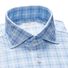 Emanuel Berg - Byron - Albini 4Flex Checked Long Sleeve Shirt - Modern Fit - Blue