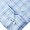 Emanuel Berg - Byron - Albini 4Flex Checked Long Sleeve Shirt - Modern Fit - Blue