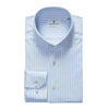 Emanuel Berg - Byron - Albini 4Flex Striped Long Sleeve Shirt - Modern Fit - Blue