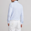 Emanuel Berg - Byron - Albini 4Flex Striped Long Sleeve Shirt - Modern Fit - Blue