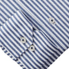 Emanuel Berg - Byron - Long sleeve striped shirt Albini 4Flex - Modern Fit - Navy