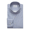 Emanuel Berg - Byron - Long sleeve striped shirt Albini 4Flex - Modern Fit - Navy