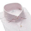 Emanuel Berg - Byron - Long sleeve striped shirt Albini 4Flex - Modern Fit - Pink