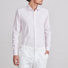 Emanuel Berg - Byron - Chemise manches longues à rayures Albini 4Flex - Modern Fit - Rose