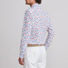 Emanuel Berg - Long sleeve cotton seersucker printed shirt