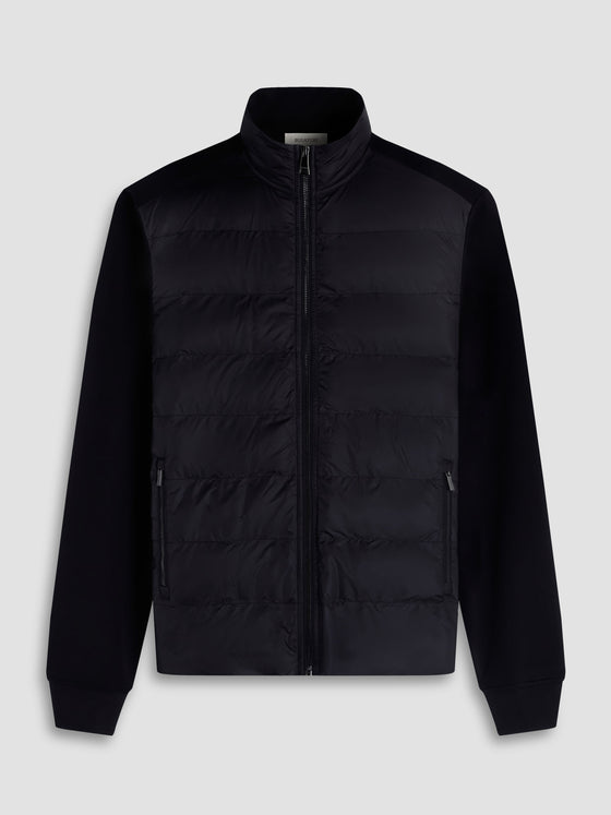 Bugatchi - Soft Touch Quilted Zip Cardigan
