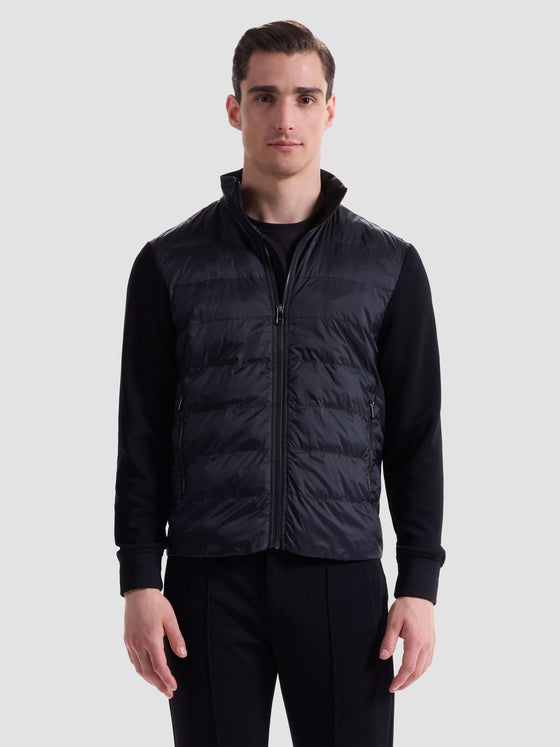 Bugatchi - Soft Touch Quilted Zip Cardigan