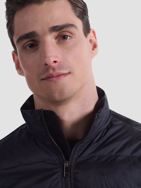 Bugatchi - Soft Touch Quilted Zip Cardigan