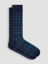 Bugatchi - Cotton and cashmere plaid socks