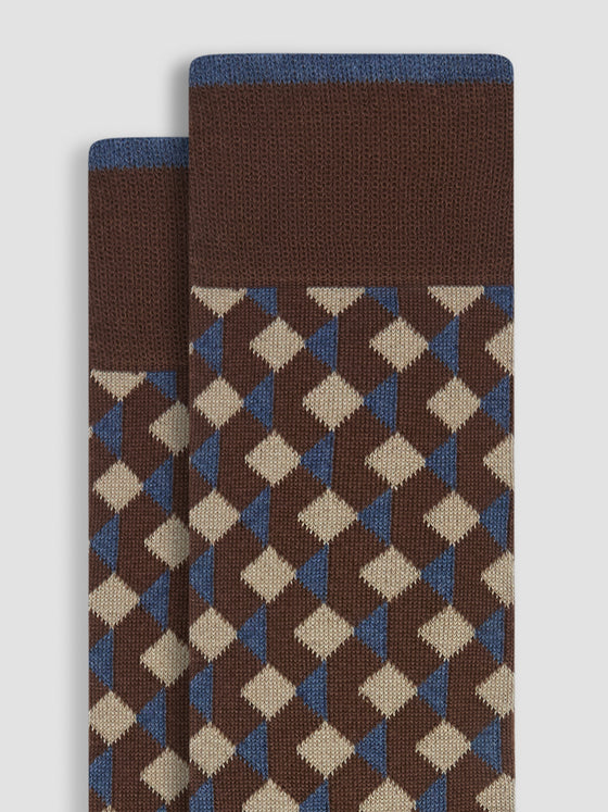 Bugatchi - Cotton and cashmere triangle socks