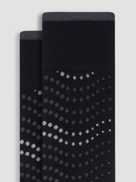 Bugatchi - Cotton and cashmere polka dot socks
