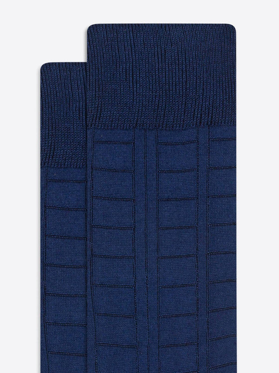 Bugatchi - Mercerized cotton socks tone-on-tone pattern