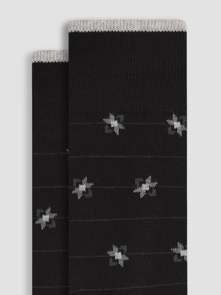 Bugatchi - Cotton and cashmere socks with floral pattern