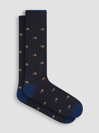 Bugatchi – Patterned cotton and cashmere socks