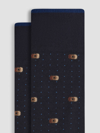 Bugatchi – Patterned cotton and cashmere socks