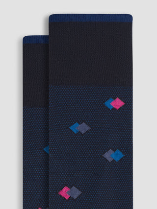 Bugatchi – Square cotton and cashmere socks