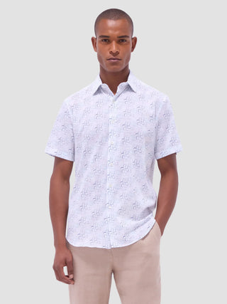 Bugatchi - Orson - Short Sleeve Floral Shirt Superfine Cotton