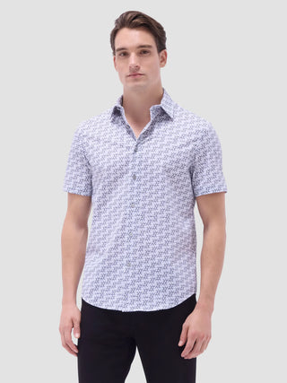 Bugatchi - Miles - Short Sleeve Polka Dot Shirt OOOHCOTTON©