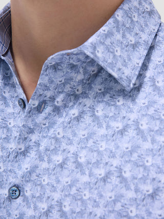 Bugatchi - Miles - Short Sleeve Floral Pattern Shirt OOOHCOTTON©