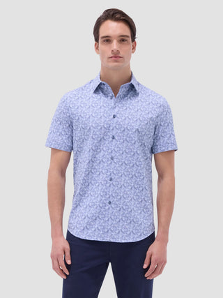 Bugatchi - Miles - Short Sleeve Floral Pattern Shirt OOOHCOTTON©