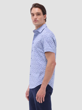 Bugatchi - Miles - Short Sleeve Floral Pattern Shirt OOOHCOTTON©
