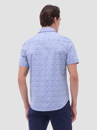 Bugatchi - Miles - Short Sleeve Floral Pattern Shirt OOOHCOTTON©