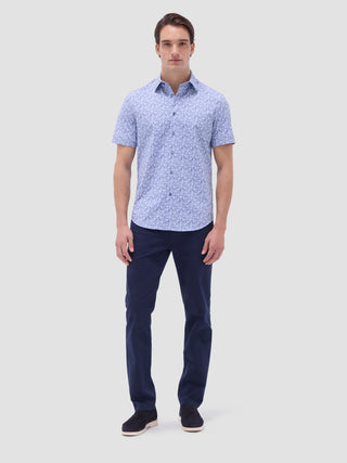 Bugatchi - Miles - Short Sleeve Floral Pattern Shirt OOOHCOTTON©