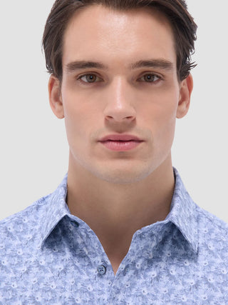 Bugatchi - Miles - Short Sleeve Floral Pattern Shirt OOOHCOTTON©