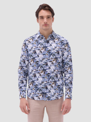 Bugatchi - Julian - Long Sleeve Floral Linen Shirt