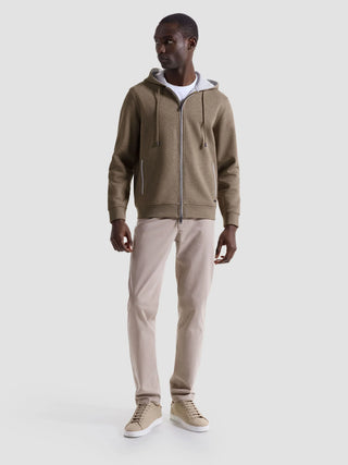 Bugatchi - Cardigan zip à capuchon