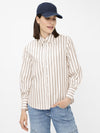 BRAX - Vic - Blouse de coton à rayures