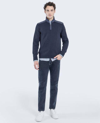 Paul & Shark - Col zip de laine avec appliqués de nylon - LE CAPITAINE D'A BORD