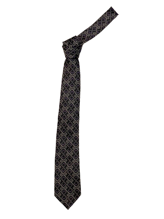 Bugatchi - Cravate de soie à motifs - LE CAPITAINE D'A BORD