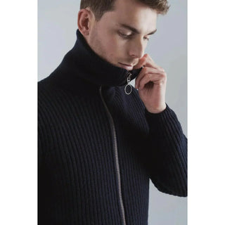 Armor-Lux - Cardigan Zippé de Laine Heritage - LE CAPITAINE D'A BORD