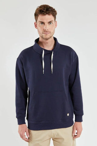 Armor-Lux - Chandail col montant uni pour homme - LE CAPITAINE D'A BORD