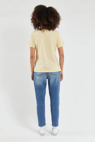 Armor-Lux - T-shirt rayé Heritage coton et lin - LE CAPITAINE D'A BORD
