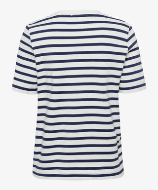 BRAX - Cira - T-shirt rayé de coton - LE CAPITAINE D'A BORD