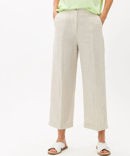 Pantalon large en lin mélangé - Beige clair - FEMME | H&M FR Pantalon large en lin mélangé - Beige clair - FEMME | H&M FR