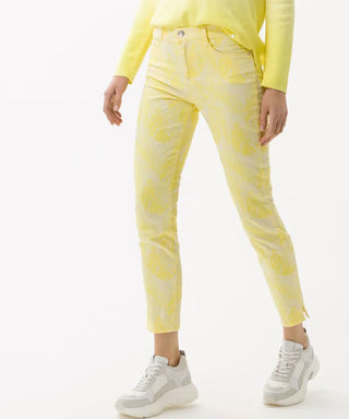 BRAX - Shakira Sun - Pantalon coton floral Free to Move - LE CAPITAINE D'A BORD