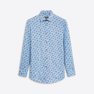 Bugatchi - Chemise manches longues à feuillage OoohCotton® - LE CAPITAINE D'A BORD