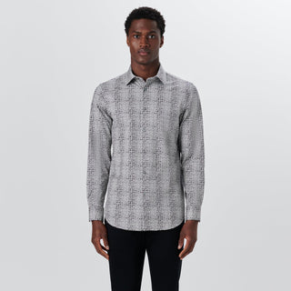 Bugatchi - Chemise manches longues à pois OoohCotton® - LE CAPITAINE D'A BORD