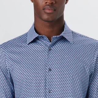 Bugatchi - Chemise manches longues avec chiens OoohCotton® - LE CAPITAINE D'A BORD